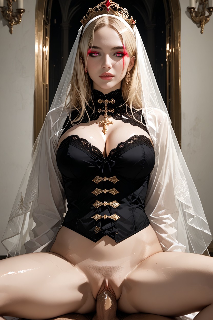 Hypnotic, Softly Flushed Cheeks, Captivating Gaze Filled With Desire And Temptation Her Expression Is Intimate Hentai AI Porn