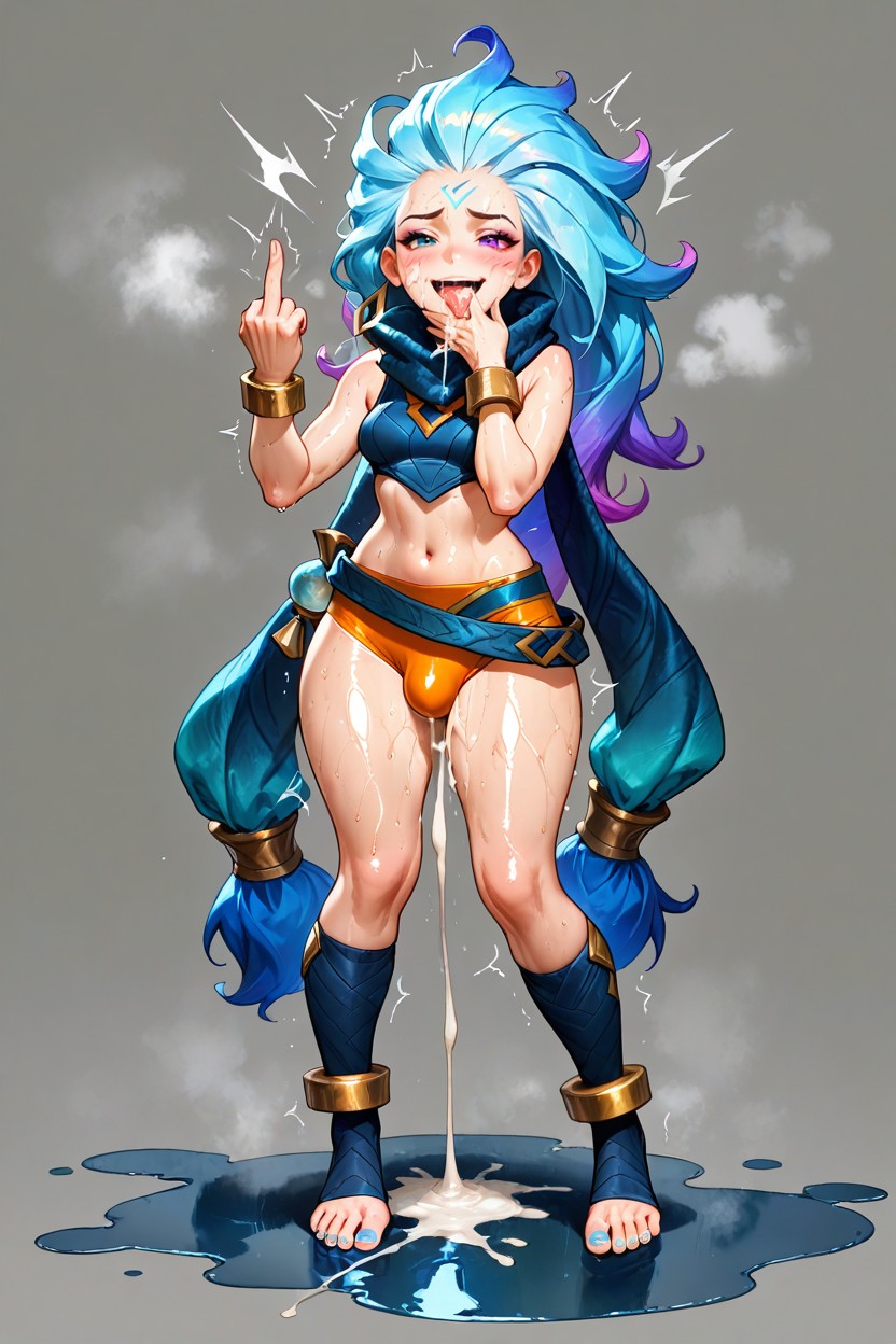Ginger, Small Breasts, Steam Hentai AI Porn