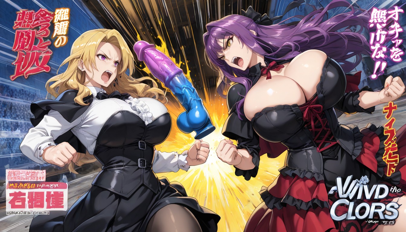 Vivid Colors, High Resolution, Duel Hentai AI Porn