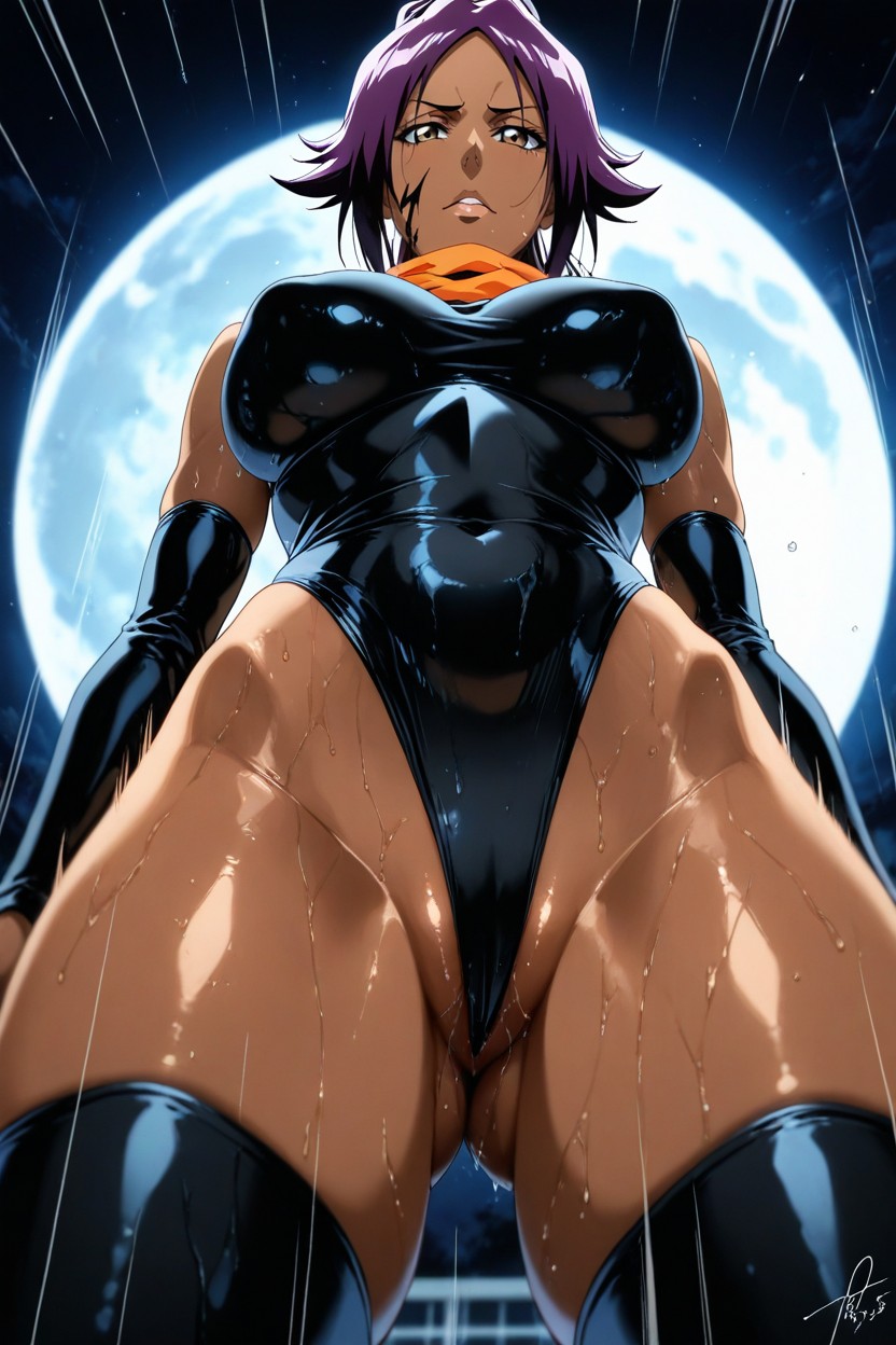 Sharp Ink Lines, Legs Bare, Vibrant Anime Coloring Hentai IA