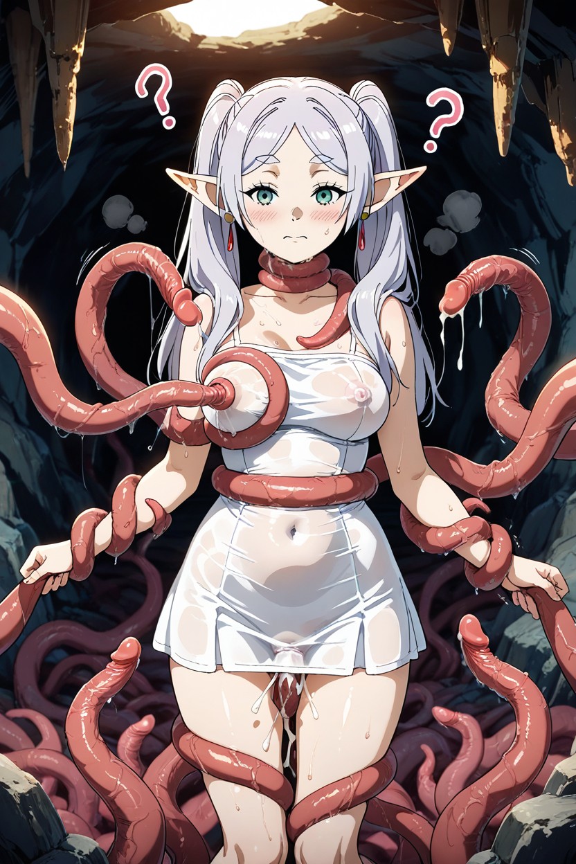 Fucked By Huge Tentacles, Confused Face, Horny Hentai AI Porn