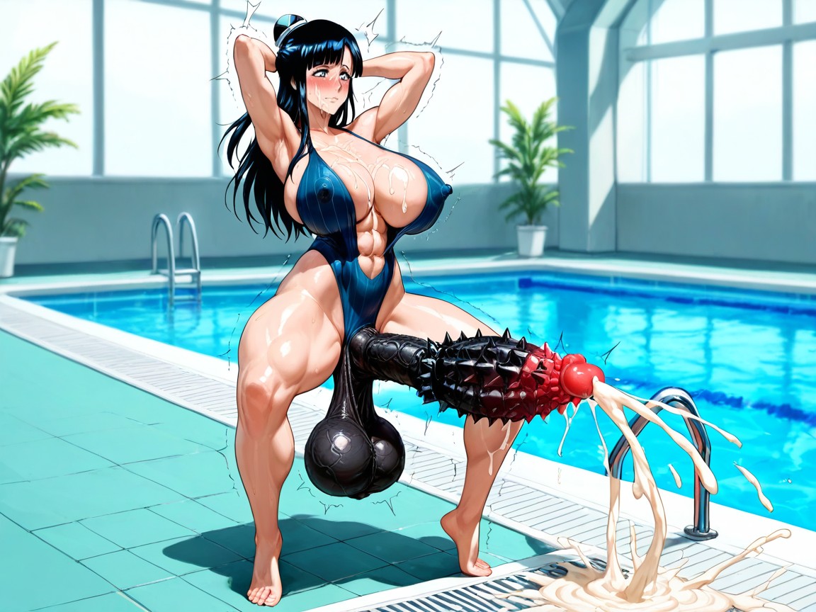 Massive Throbbing Penis, Excessive Squirting, Embaraçada Hentai IA pornografia