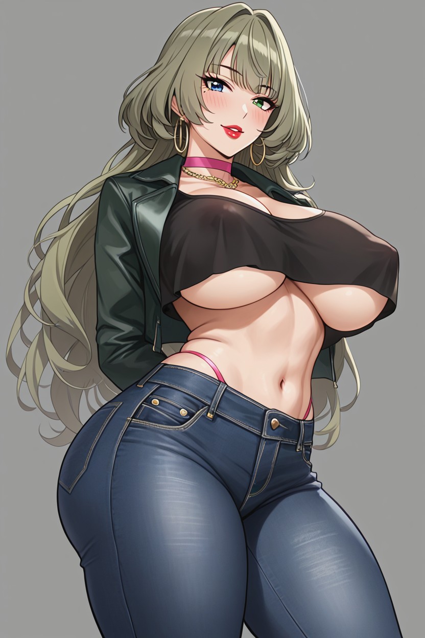 Mole Under Eye, Bust Shot, Jacket Hentai AI Porn