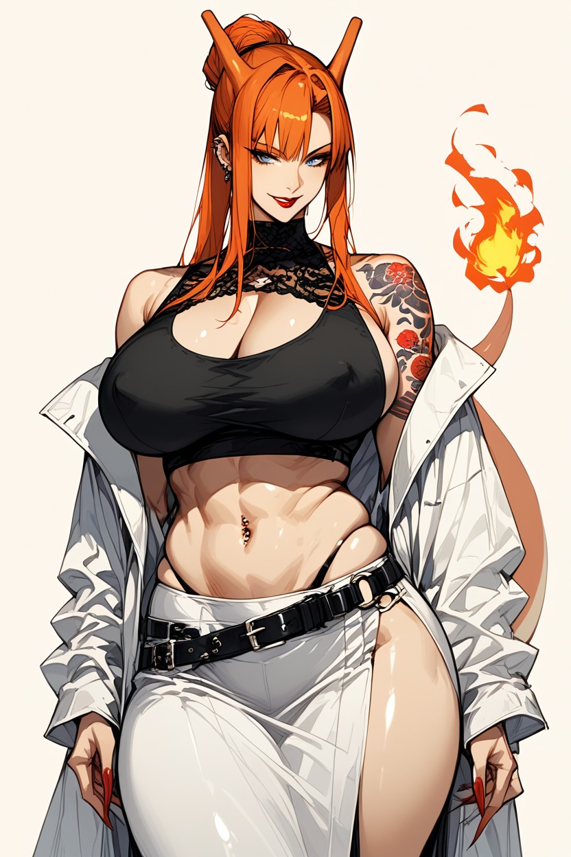 Bluefox, Detailed Face, Black Skirt Hentai AI Porn