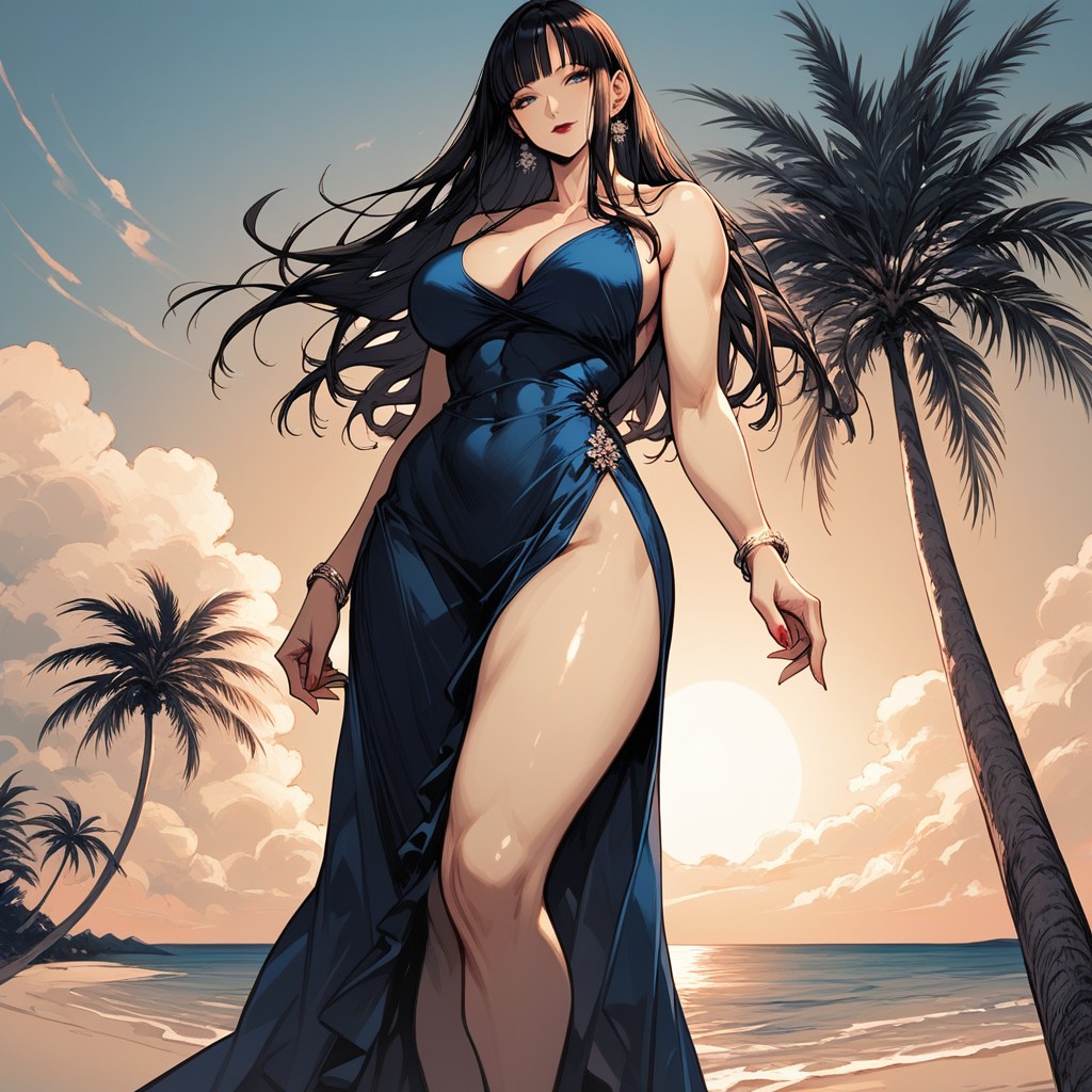 Long Hair, En Forme, Robe Zou Porno IA Hentai