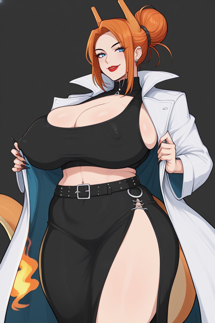 Tattoo On Shoulder, Thigh, Sharp Nails Porno IA Hentai