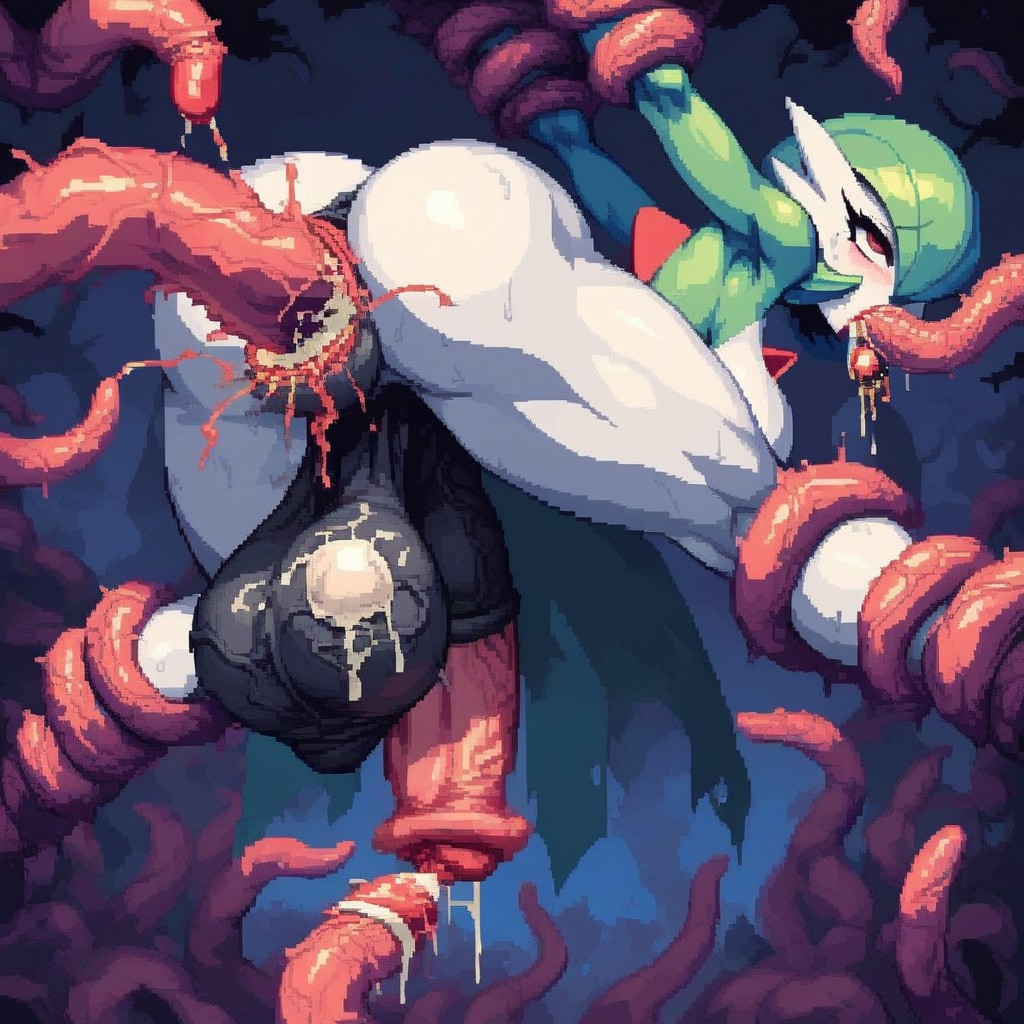 Urethral Egg Laying, Urethra Bulging From Tentacle, Many Eggs Hentai AI Porn