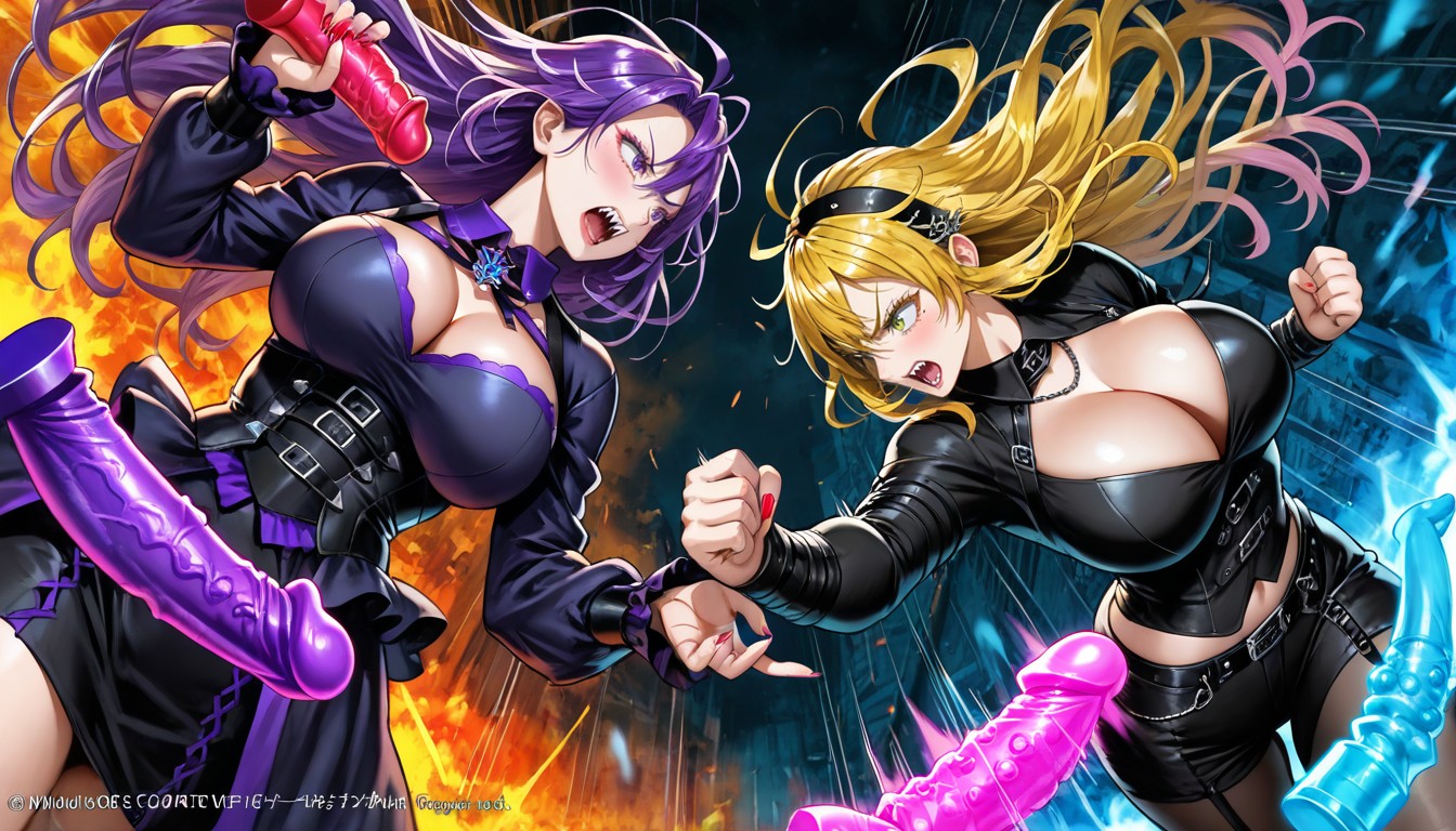 Blonde, Sharp Focus, Vivid Colors Hentai AI Porn