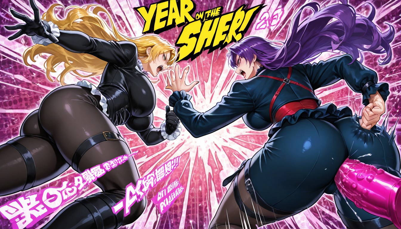 Dildos, Blonde Hair, Nonsense Hentai AI Porn