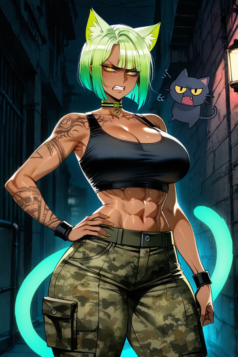 Neko, Enojada, Gold Eyes Hentai IA