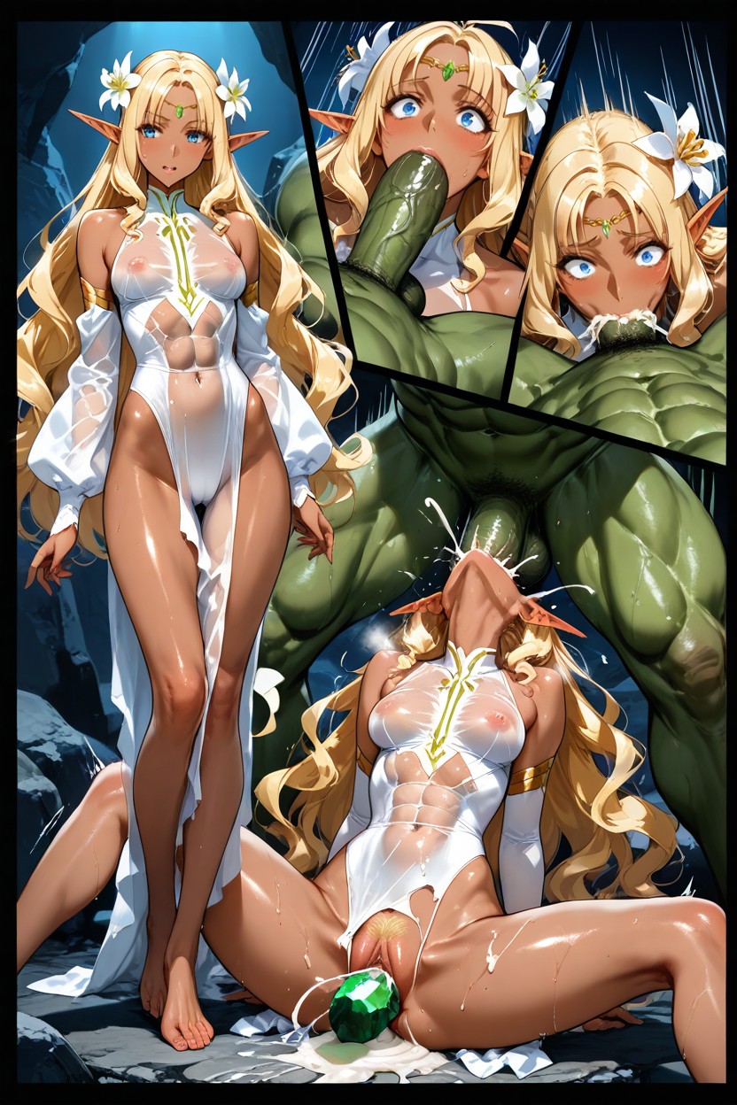 Wet, Grabbed, Muted Colors Hentai IA