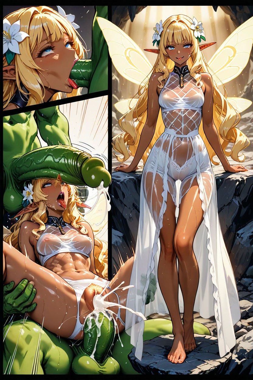 Endou Okito Art Style, Hyper Long Elegant Legs, Faithfull See Through Clothing Hentai AI Porn