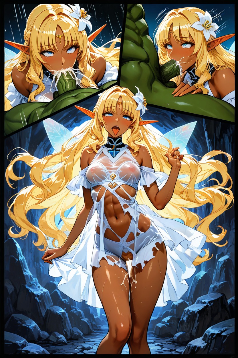 Backlit, Thigh Gap, Hyper Reduced Thickness Ribcage And Thigh Hentai AI Porn
