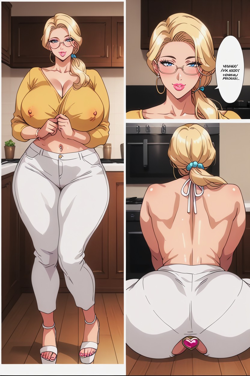 Milf Body, Thick Thighs, Seductive Hentai AI Porn