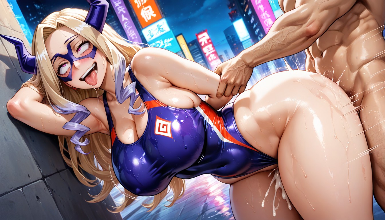 Sexo De Pie, Nomu Is Fucking Her, Ojos Rosas Hentai IA