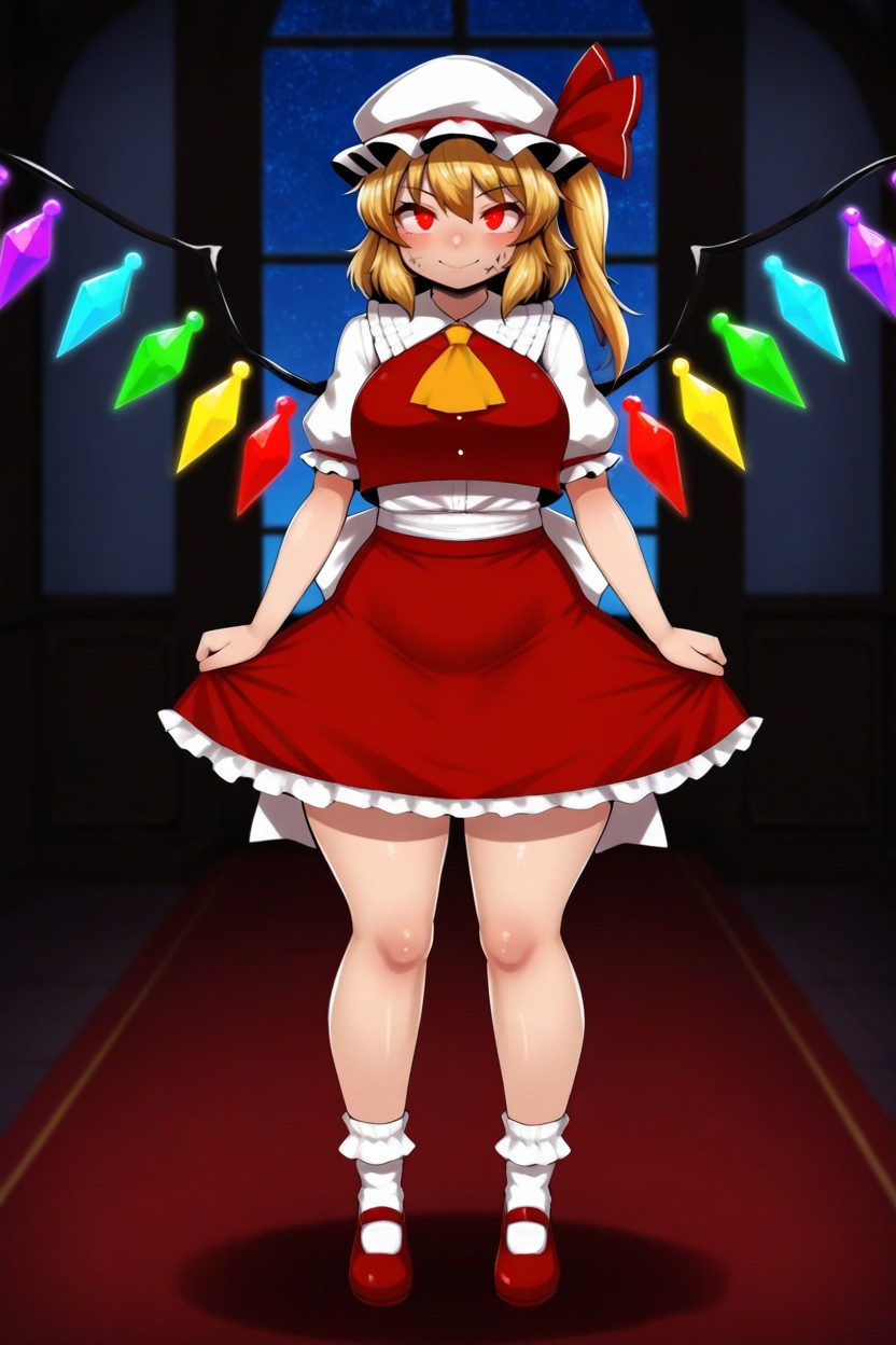 Large Breast, Shiny Skin, Red Eyes Hentai IA