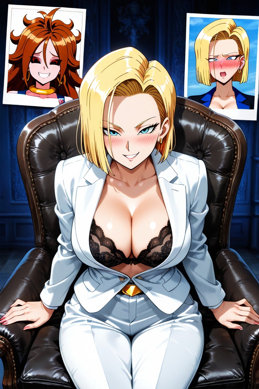 Traviesa, With A Cleavage, 2 Personas Hentai IA