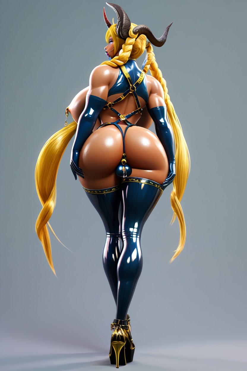 Musculosa, Chastity Cage, Orgasm Hentai IA