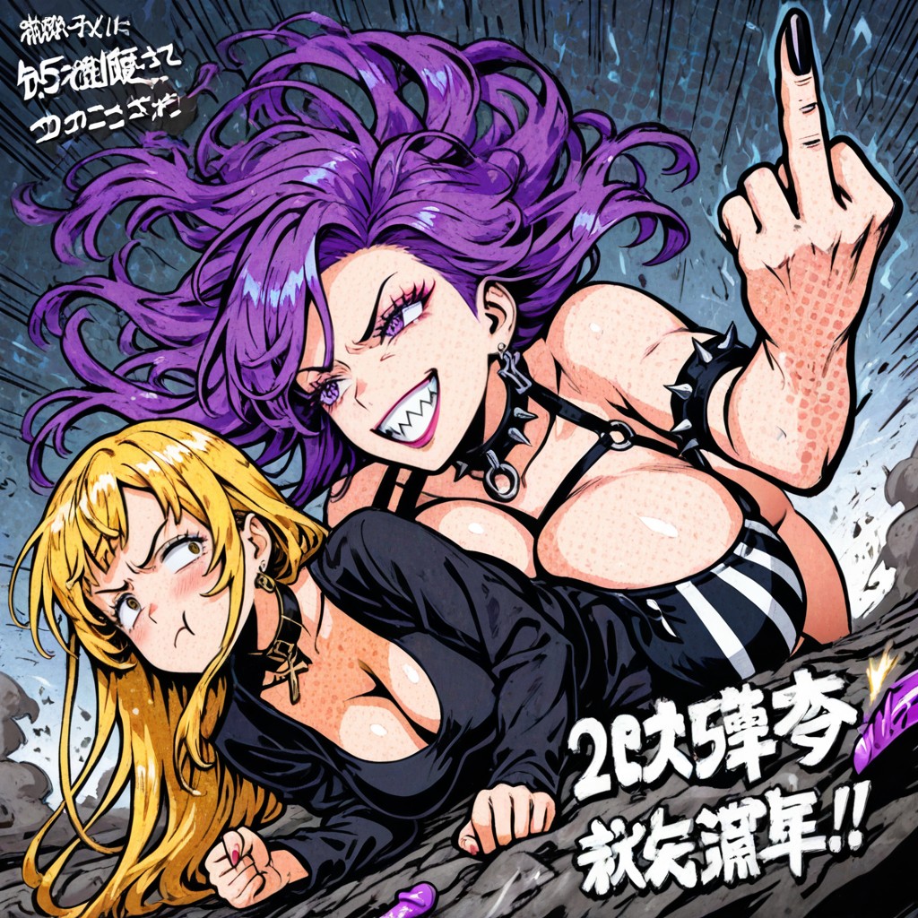 Slut Gothic Outfit, Action Lines, Dust Settle Hentai AI Porn