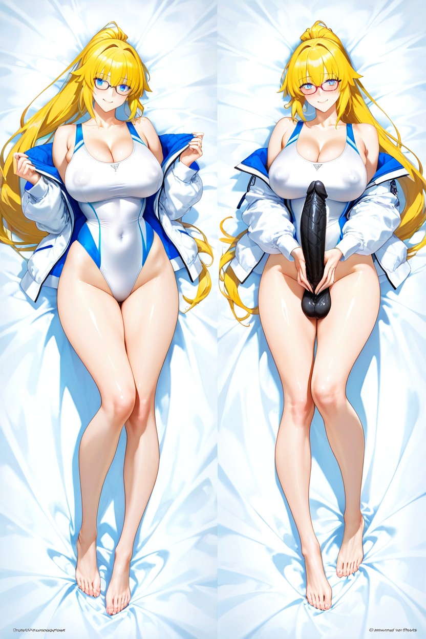 A White Jacket, Perfect Sexy Figure, Full Body Hentai AI Porn