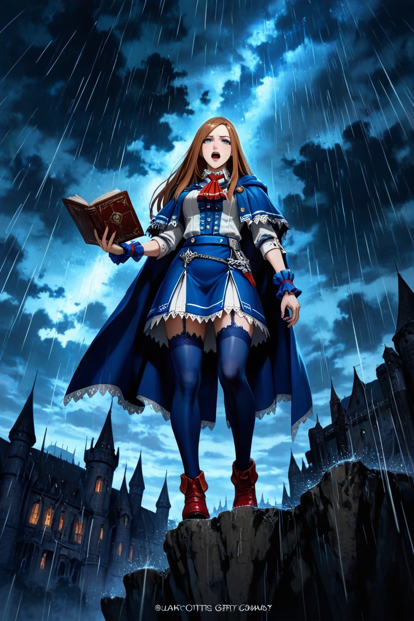 Detailed, Lighting In The Sky, Pechos Pequeños Hentai IA