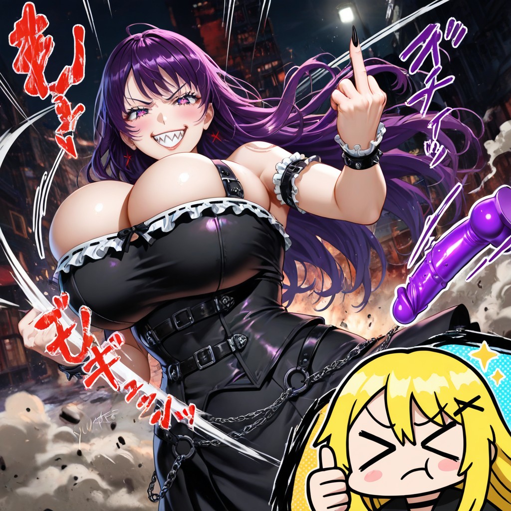 Screentone Shading, Battle Over, Thumbs Up Hentai AI Porn