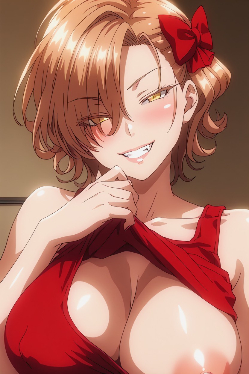 Happy, Tomboy, Scarlet Hair Hentai AI Porn