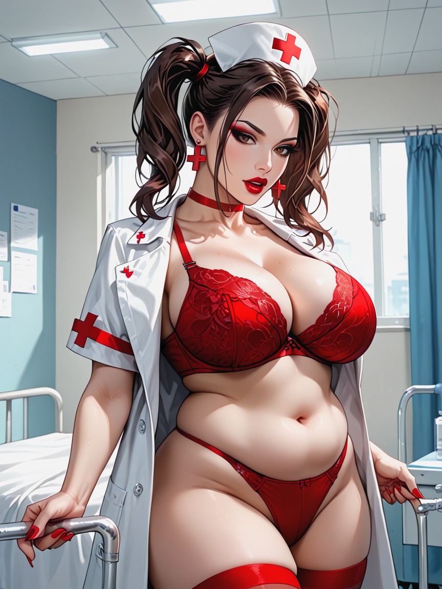 Hyper Detailed, Thick Thighs, Curvy Hentai AI Porn