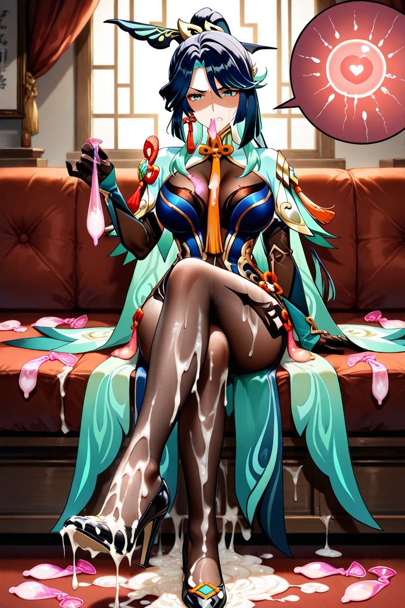 Cum On Body, Scowl, Glaring Hentai AI Porn