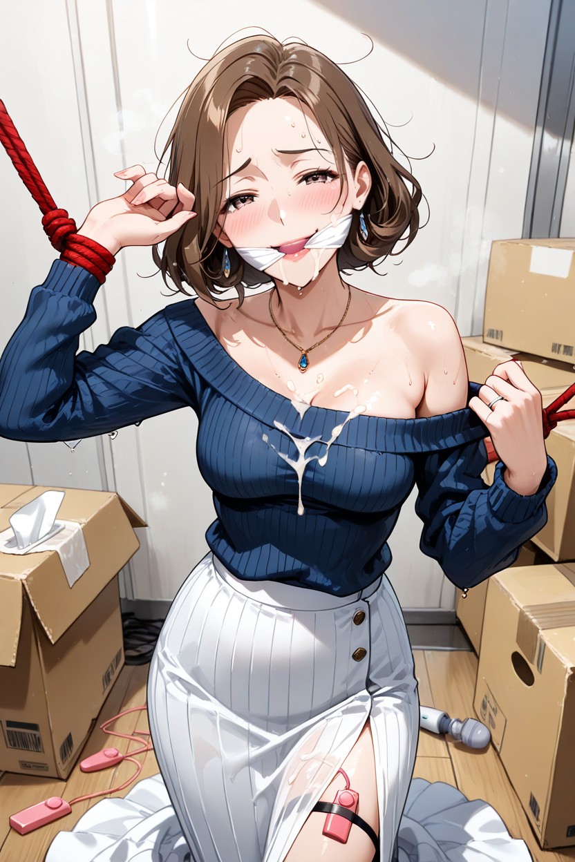 Woman, Satisfied Expression, Blush Hentai AI Porn