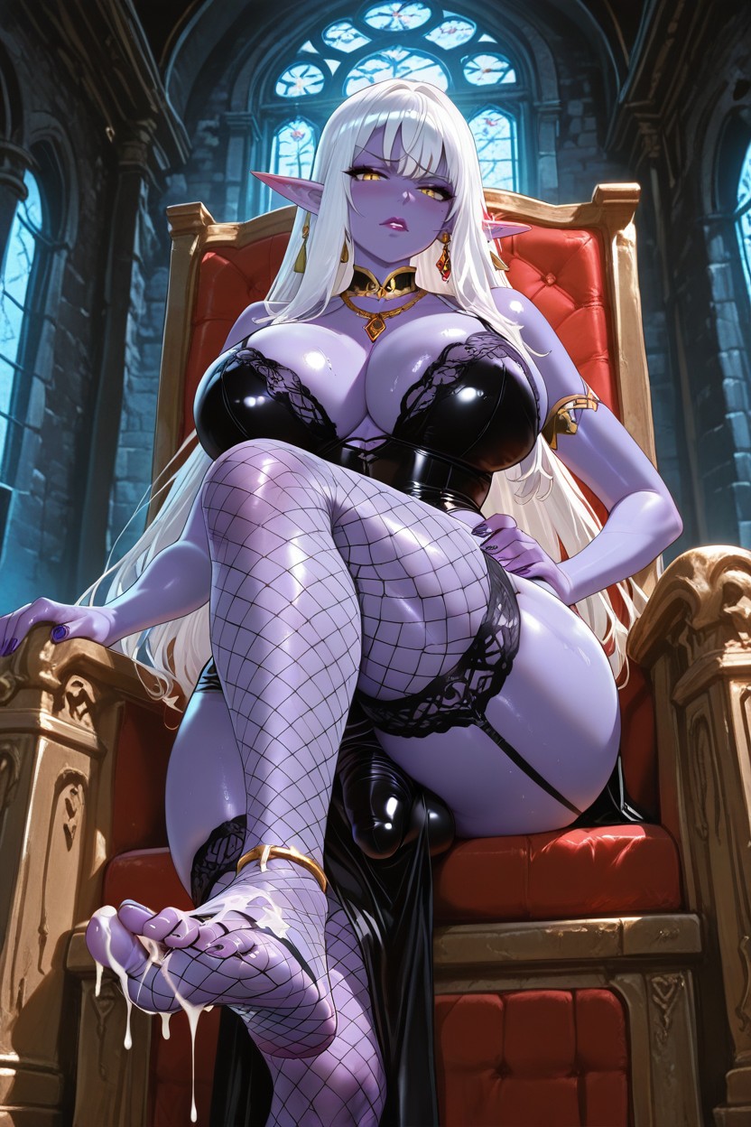 Leg Bent, Femdom, Dark Bedroom Hentai AI Porn