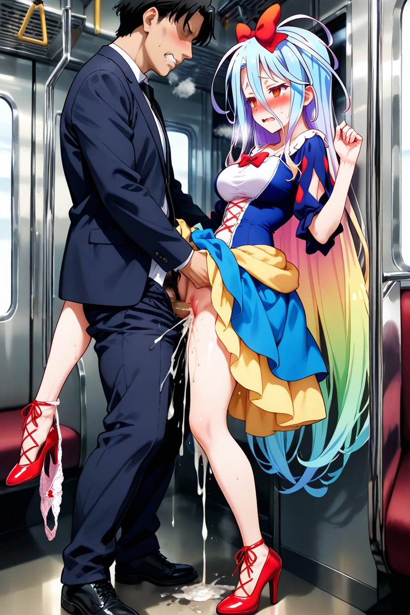 Boy, Center Cutout, Embarrassed Hentai AI Porn
