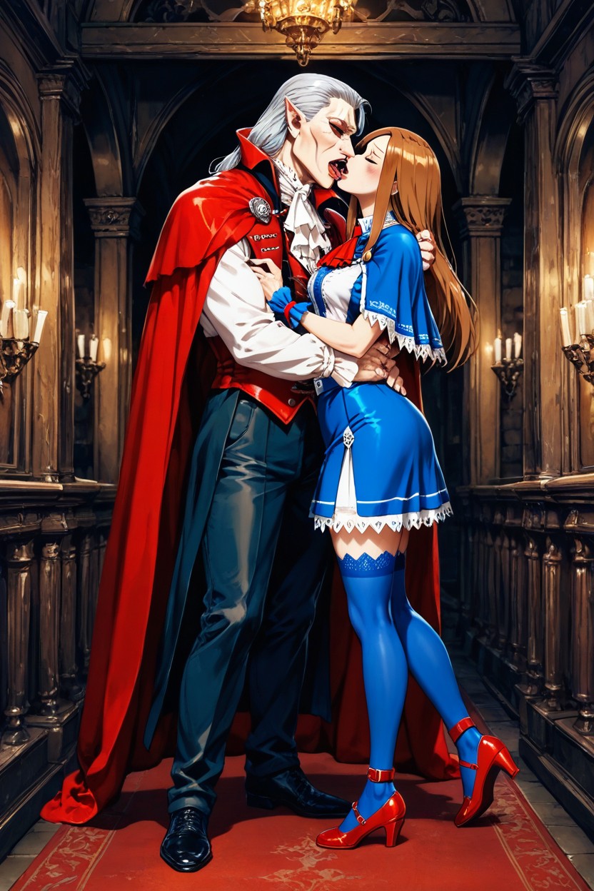 Small Ass, Detailed, Blue Stockings Hentai AI Porn