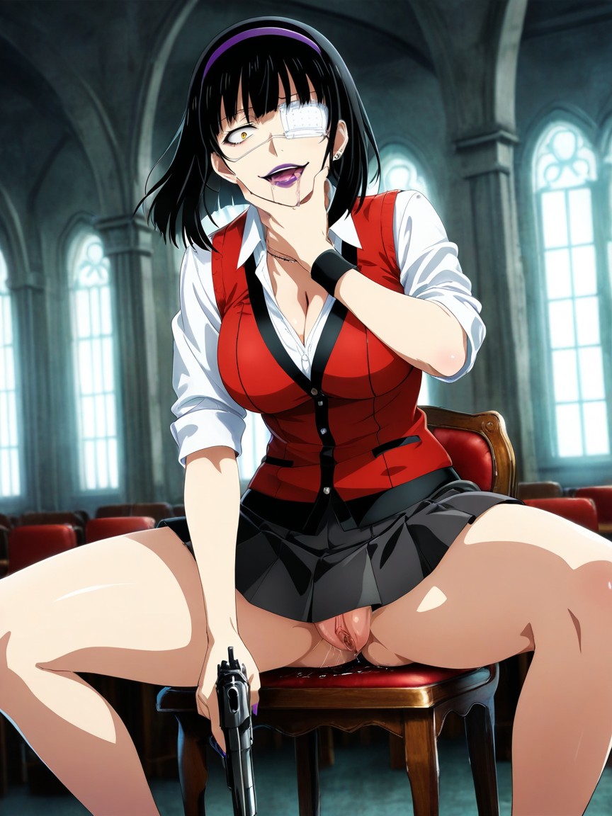 Medium Hair, Medical Eyepatch, Hair Eyes Hentai AI Porn
