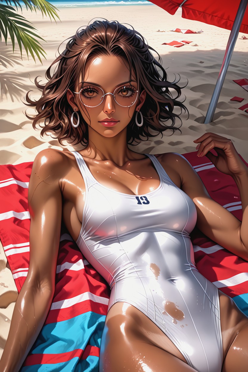 Detailed Body, Coloured, Dark Brown Skin Hentai AI Porn