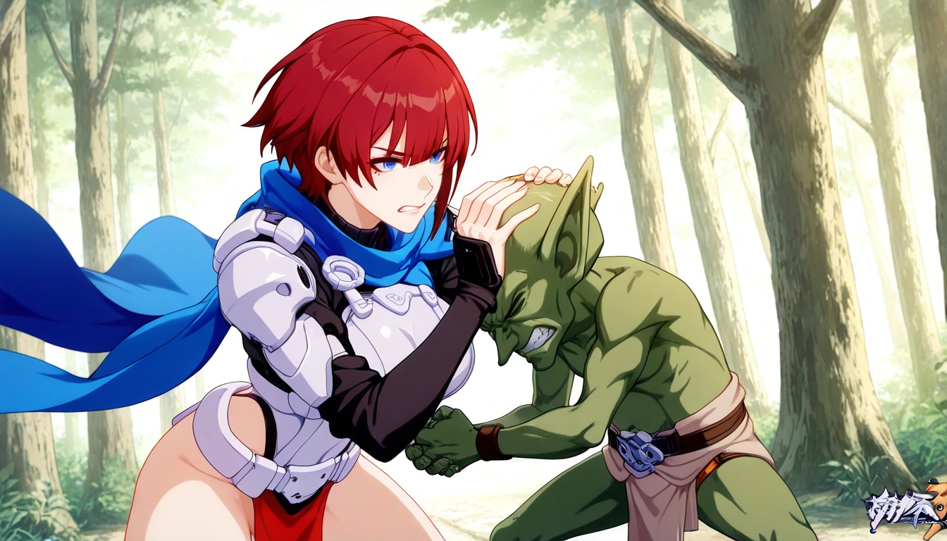 One Against One, Ultra Detailed, Female Taller Than Goblin Hentai AI Porn