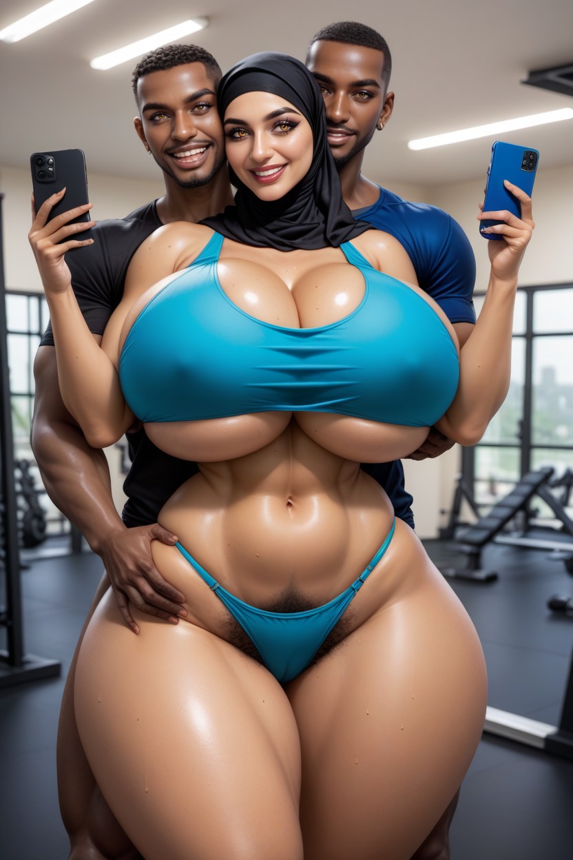 Waist Shot, Gigantic Black Cock, Black Hair Hentai AI Porn