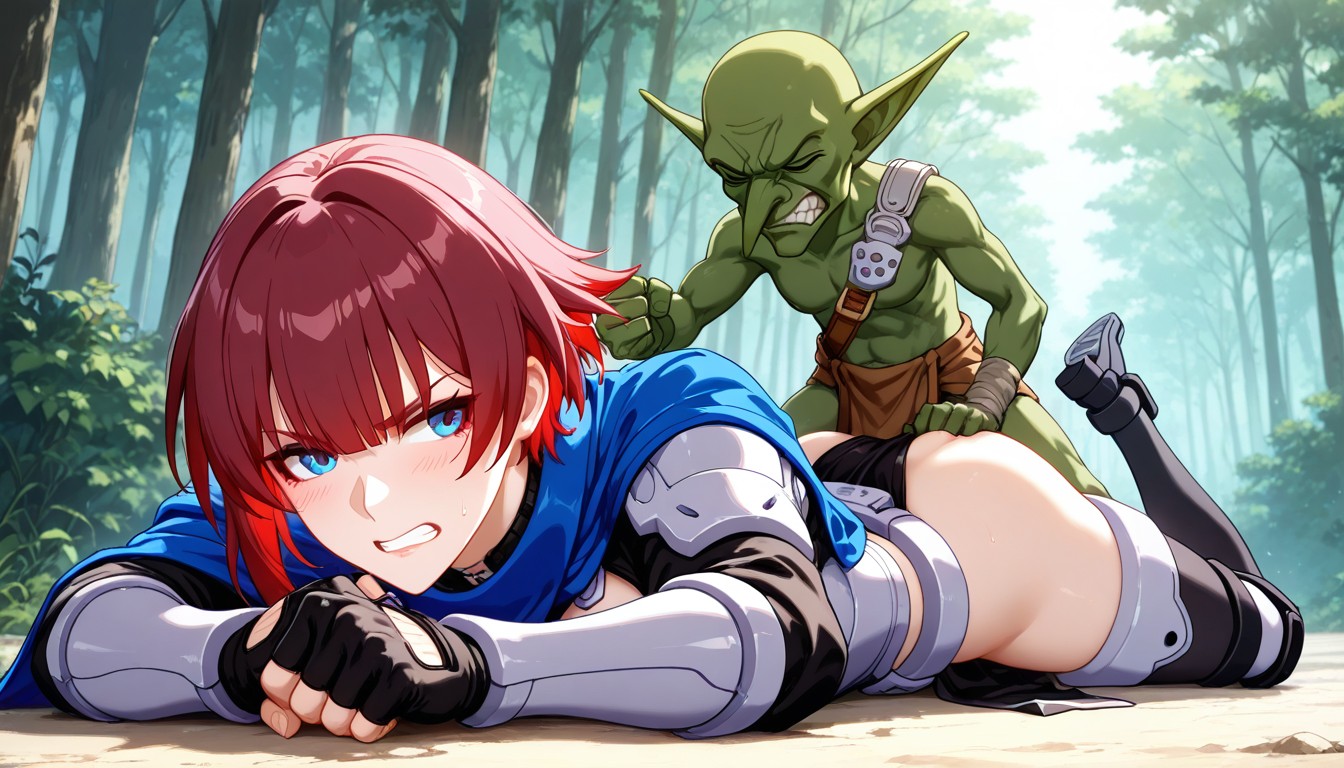 25+, Fight Clothing, Female Lying On Stomach Hentai AI Porn