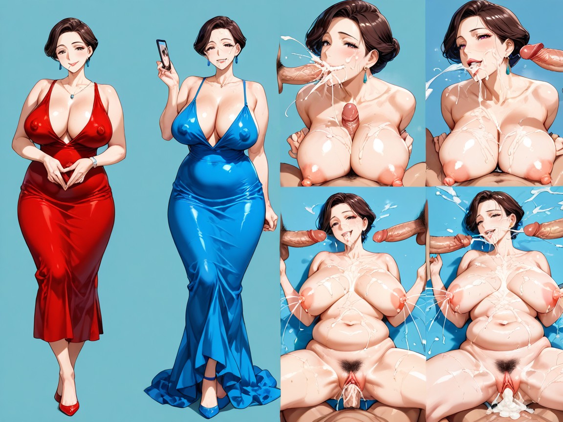 Married Women's Attire。dress Delighted, Cumshot, Open Eyes Hentai AI Porn