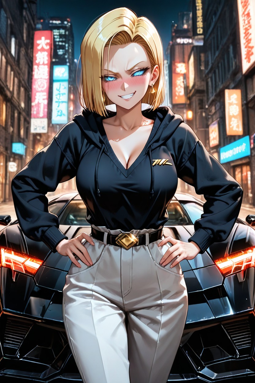 Pechos Medianos, 25+, Cinemático Hentai IA