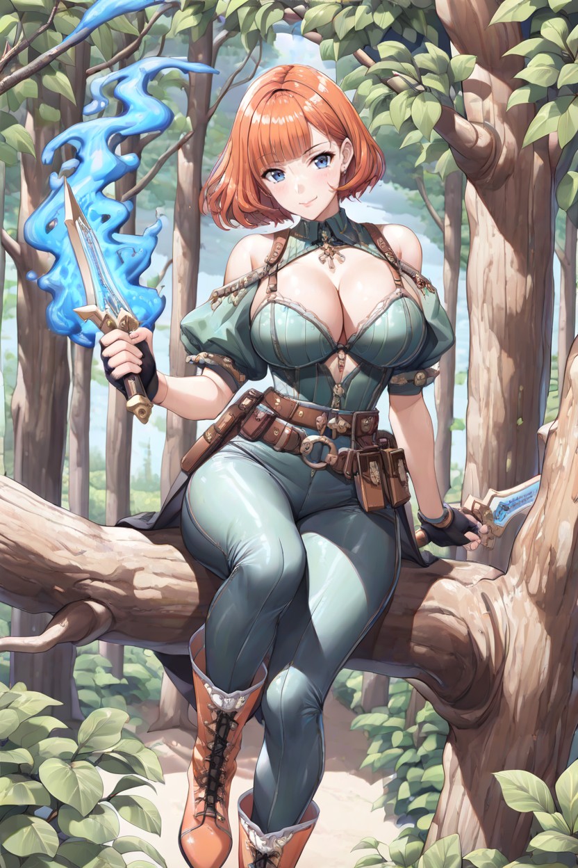 Perfect Body, Day Time, Cleavage Hentai AI Porn