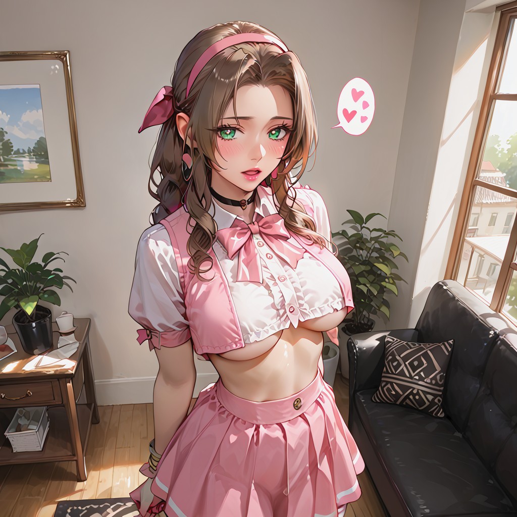 Heart Earrings, Side View, Bow Hentai AI Porn