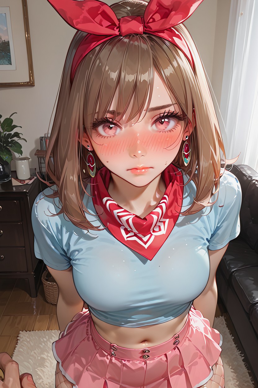 Embarrassed, Perfect Face, Smooth Skin Hentai AI Porn