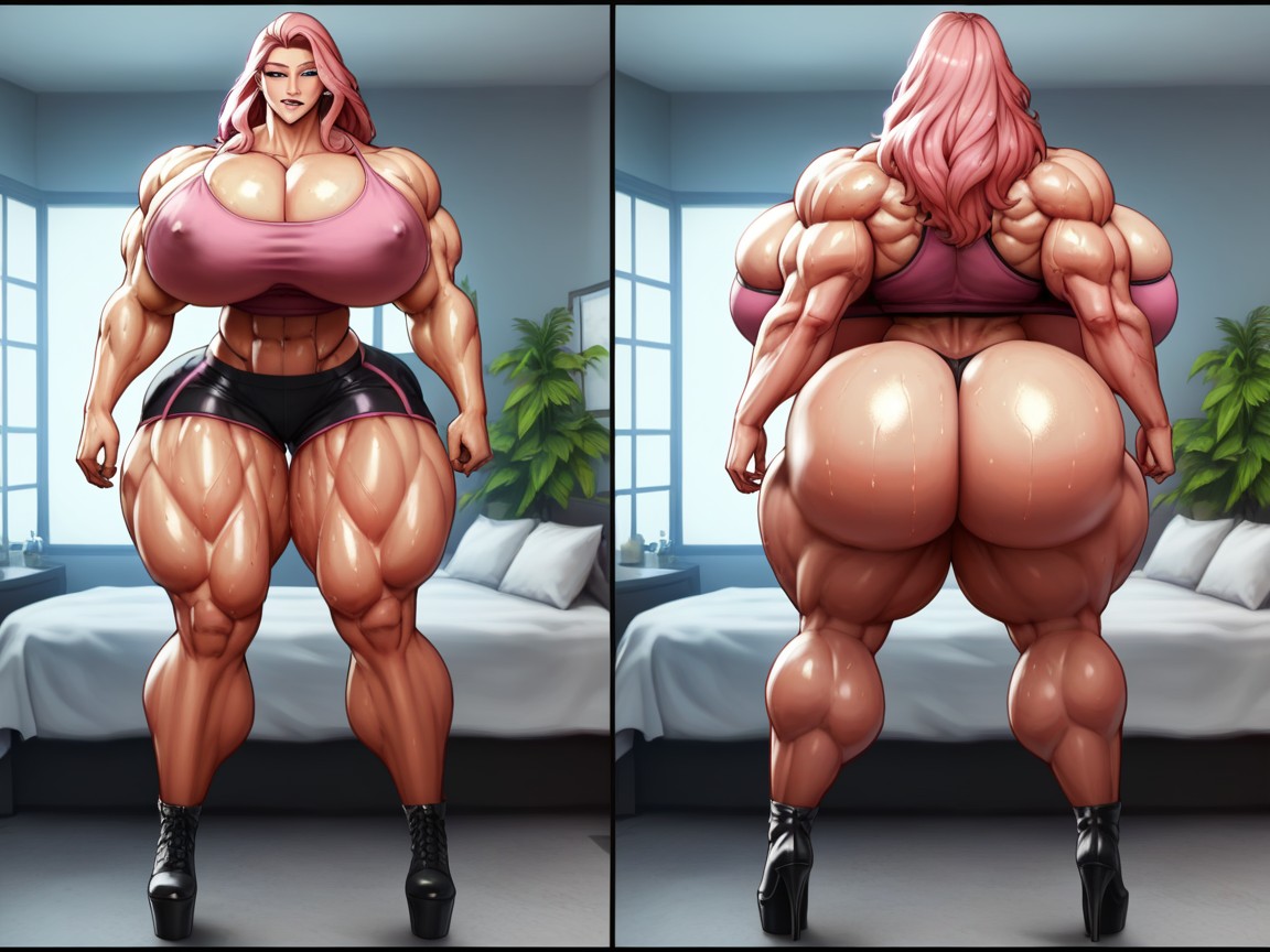 Extremely Bottom Heavy, Female Breasts, In Heat Hentai AI Porn