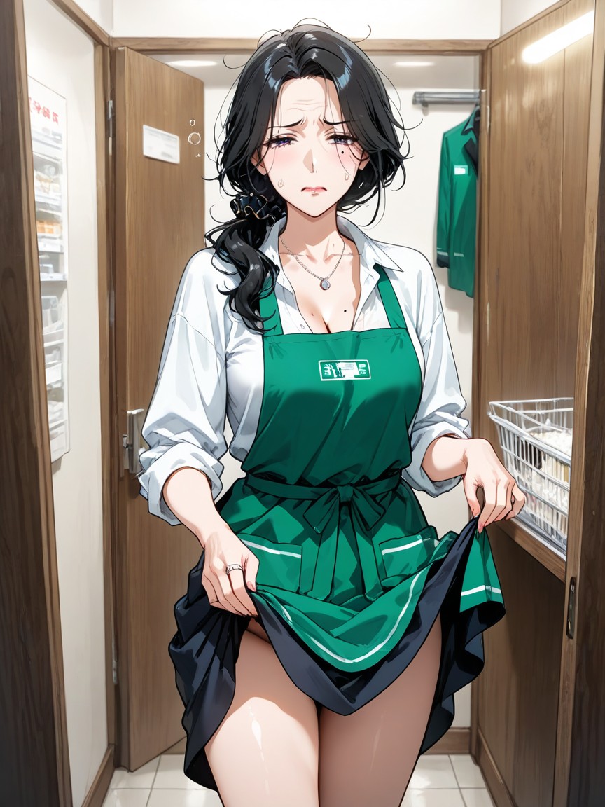 小さな胸, 小さなお尻, Black Hair ヘンタイAIポルノ