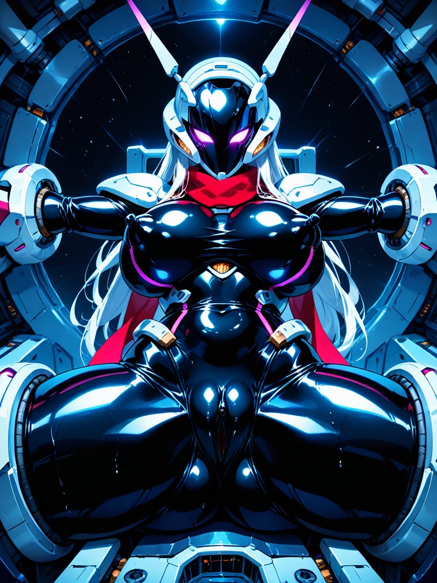 Straight On, Extreme Highleg Exposing Hips Thighs And Ass, Outstretched Arms AI黄漫
