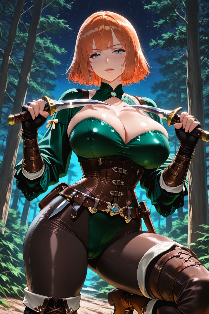 Fingerless Gloves, Adventurer Thief Gear, Adventurer Thief Outfit AI黄漫