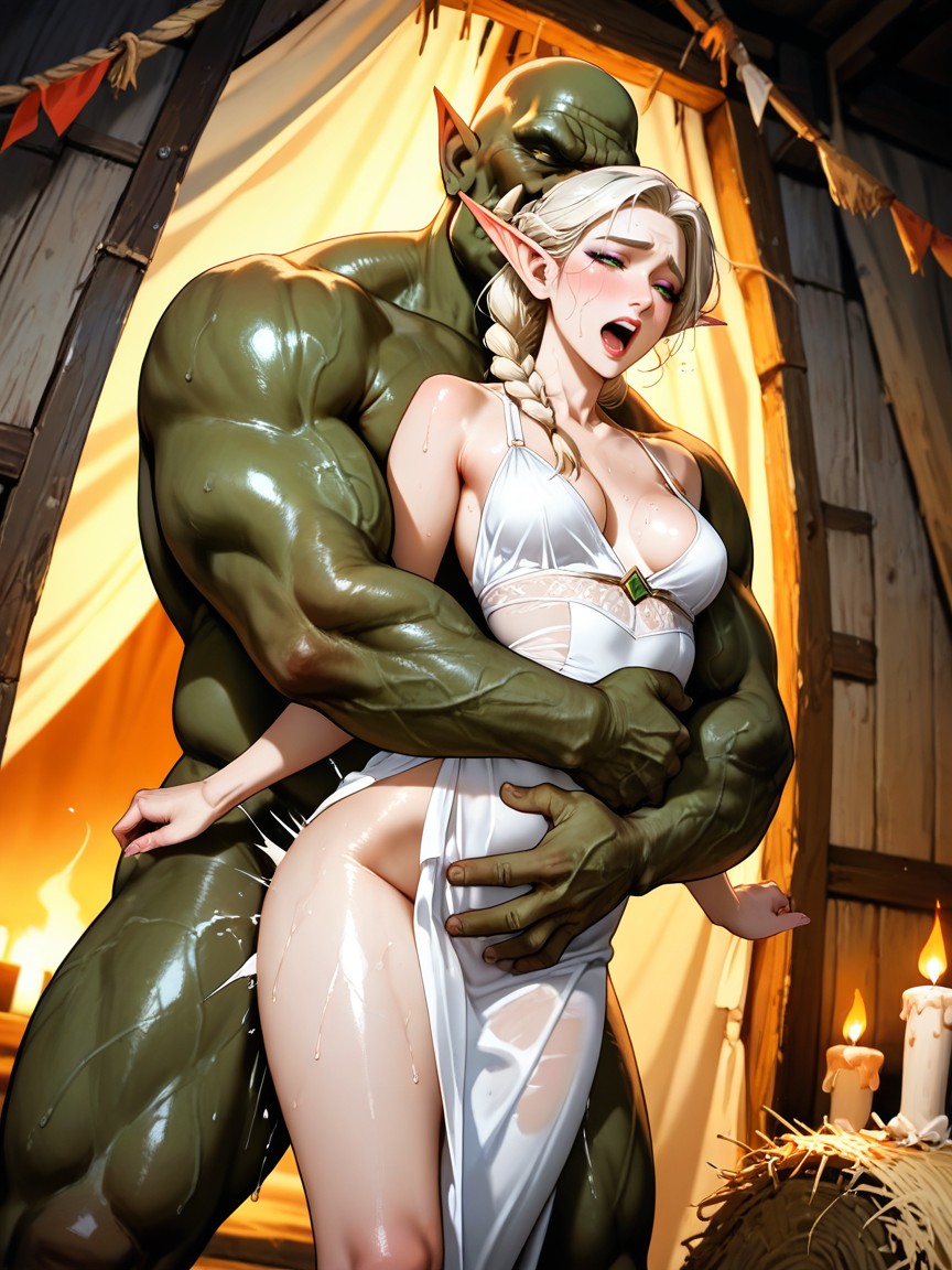 Long Leg,naked, Bald Orc, 25+ 헨타이 AI 포르노