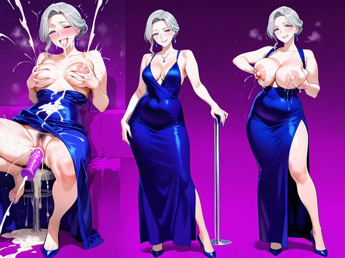 50+, Peito Pequeno, Corpo Todo Hentai IA pornografia