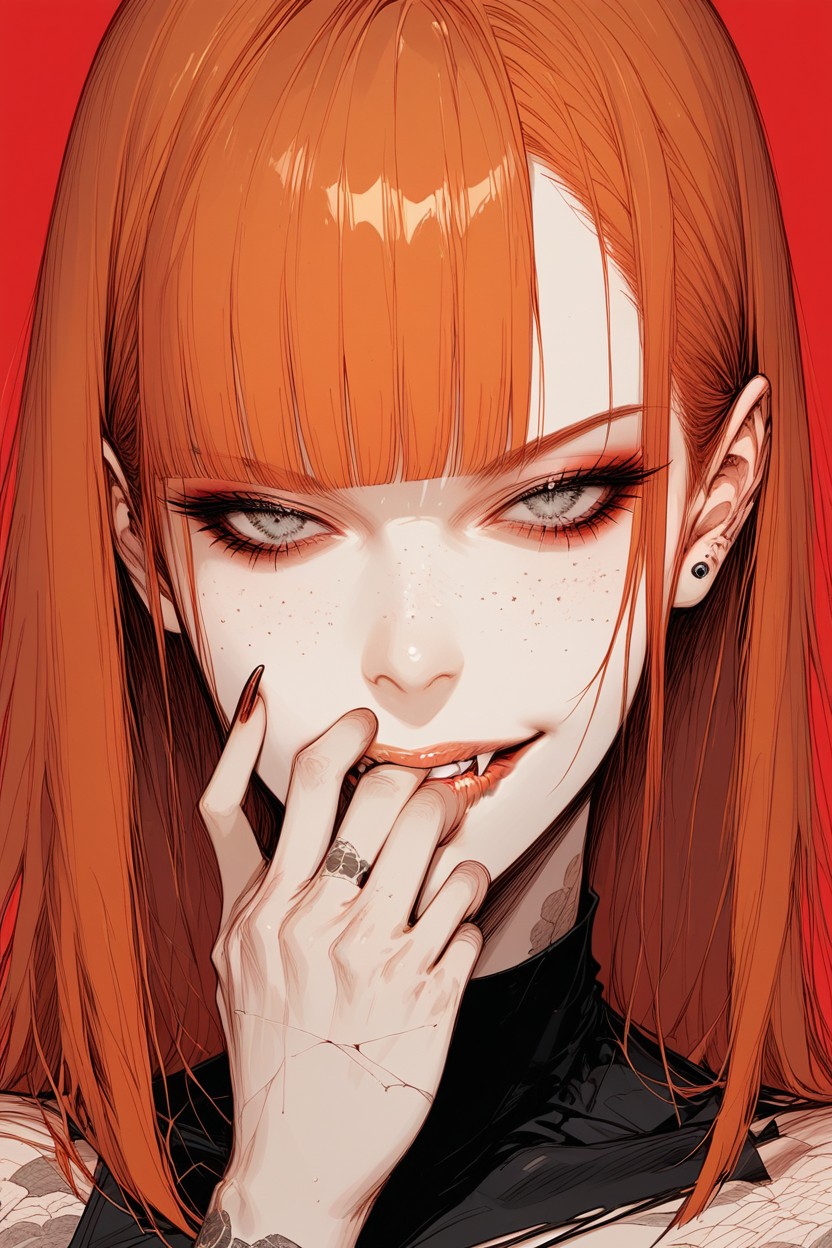 Front View, Grunge Style, Frange Porno IA Hentai